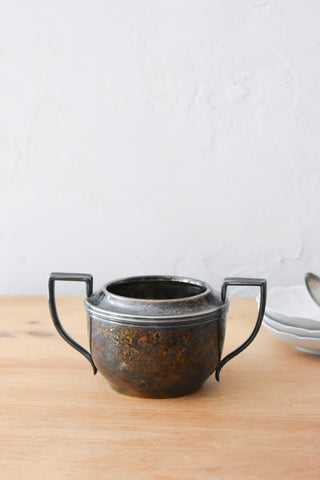 W.M Mounts Nickel Silver Sugar Bowl