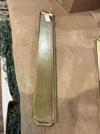 Long Gold Textrd Tray 39"