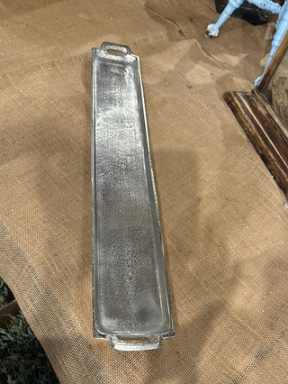Long Sliver Textured Tray 32"