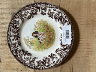 Spode Woodland Springer Spaniel Salad Plate 7 7/8"