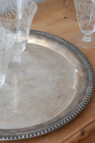 1940s Gorham Heritage Silver Plated Serving Tray