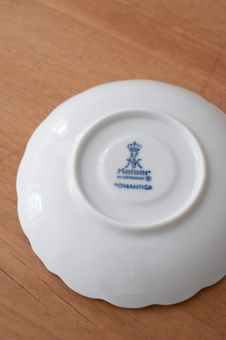 Scalloped Ivory Saucer