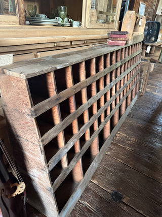 Oversized Antique Cubby Cabinet