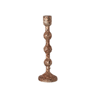 Metal Taper Holder with Mica Flakes
